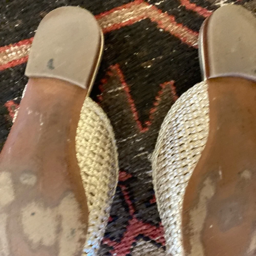 Sam Edelman Gold Woven Mules- $35 - Picture 7 of 7